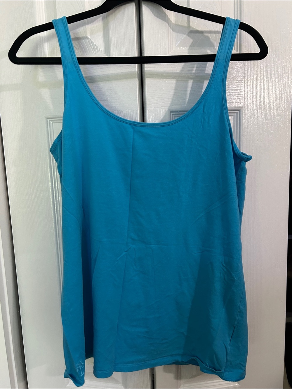 Lilly Pulitzer Bright Turquoise Scoop Neck Tank